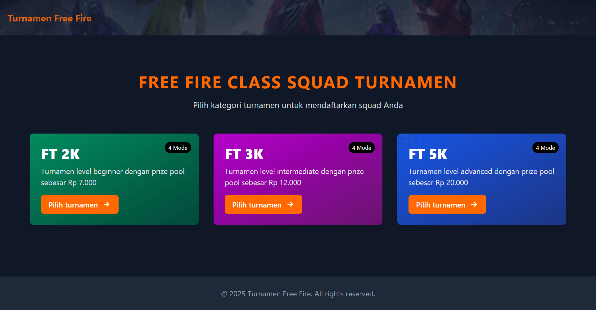 Free Fire Turnamen